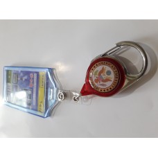 Custom Yoyo Retractable ID Card Badge Reel - Triangle Pull [Transparent]